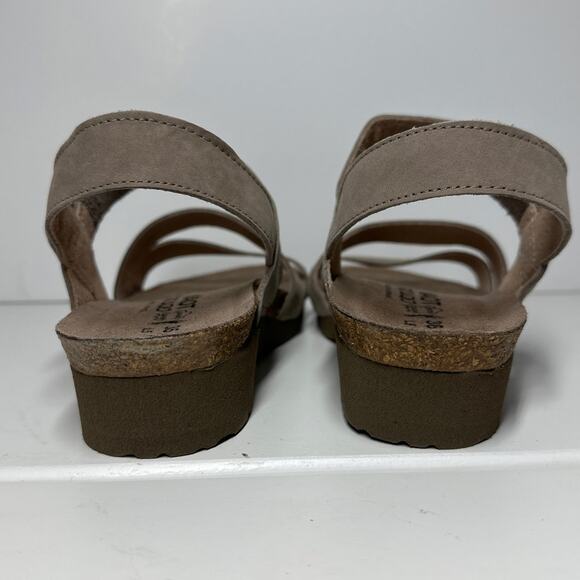 NAOT Kayla Nubuck Suede Wedge Women's Sandals Slingback Sz 36 = US 5-5.5 Wide - Picture 5 of 11